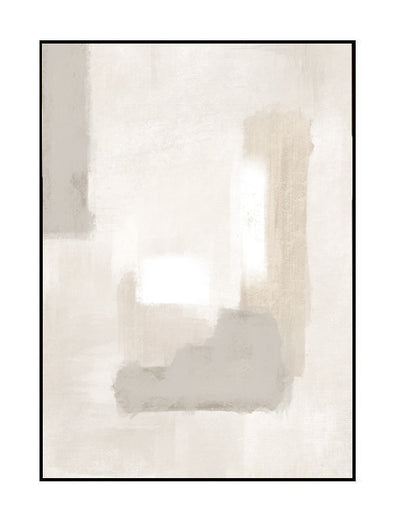 premium abstract wall art print in beige, white, neutral, soft brown, 