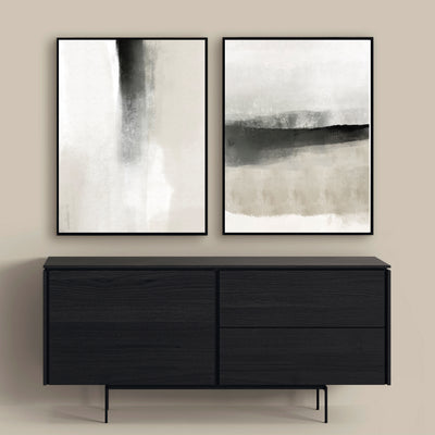 canvas collection. monochrome premium canvas set, framed cotton canvas. 